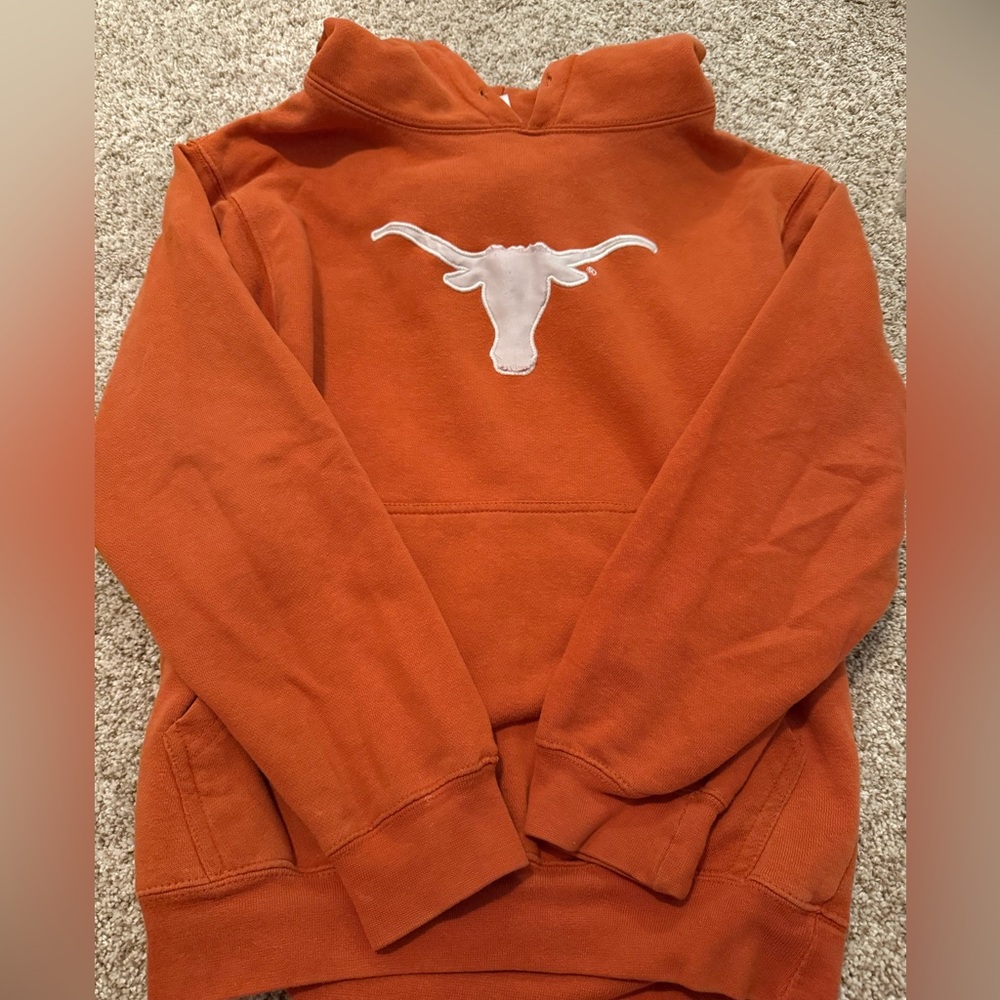 Men's Orange Hoodie with Longhorn Logo